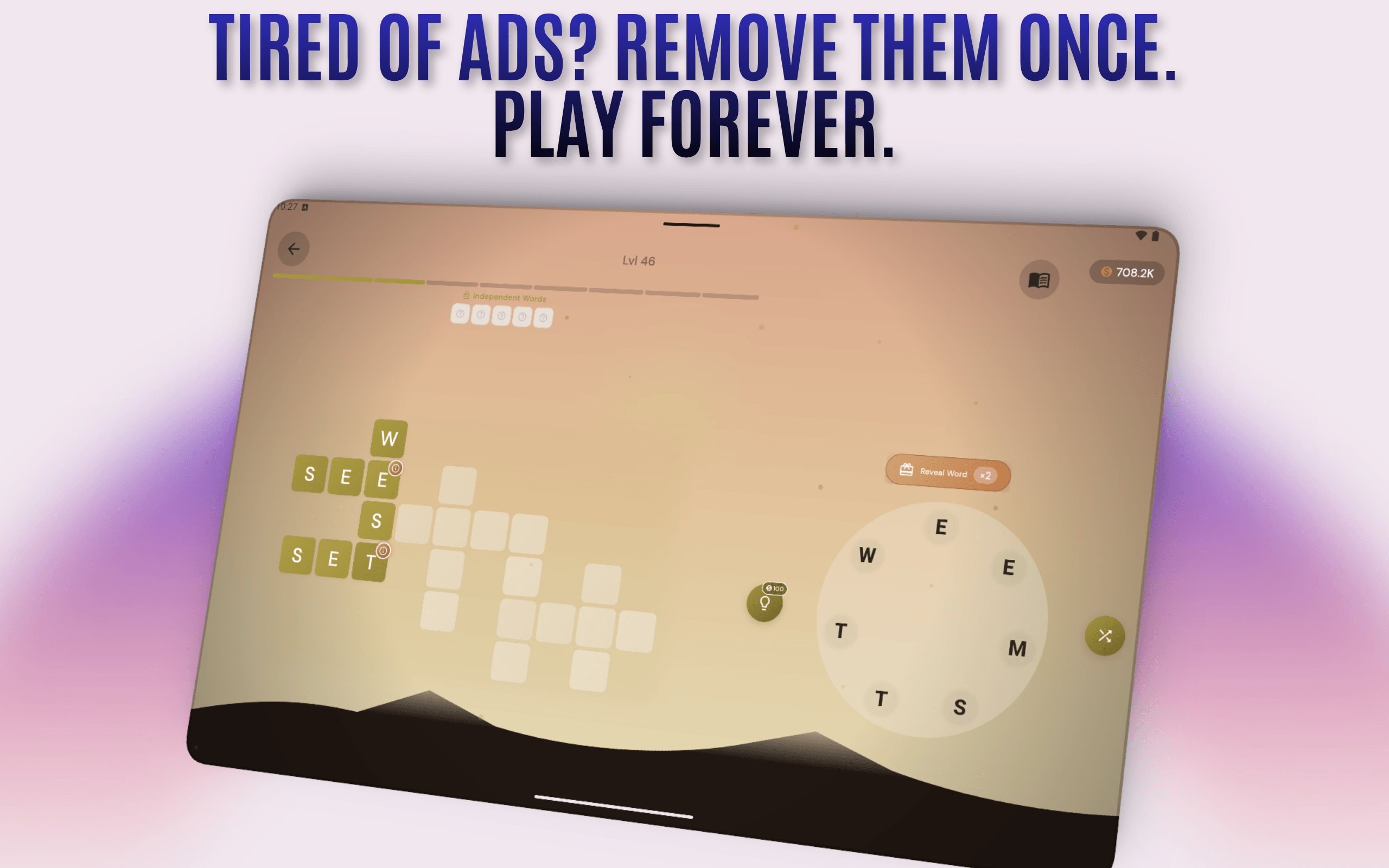 Remove ads one-time in-app purchase screen